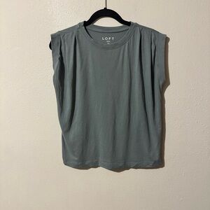 Loft buisness green tank top shirt